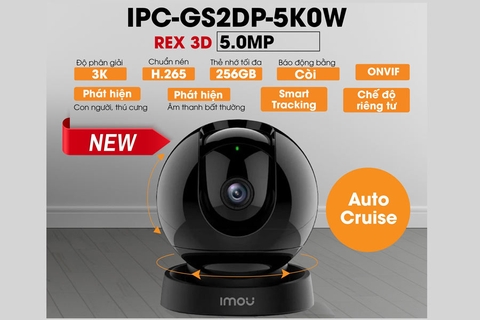 Camera IMOU REX 3D trong nhà IPC-GS2DP-5K0W 5MP