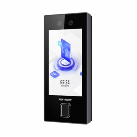 Máy chấm công Hikvision SH-K1T9344MBFWX-E1 nhận diên khuôn mặt + vân tay + thẻ Mifare (Đẹp) - có thể đàm thoại 2 chiều khi kết nối màn hình chuông cửa