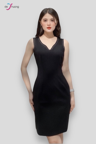 Đầm cổ thuyền đắp sau kg may