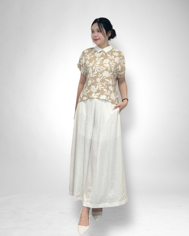 Áo sơ mi tay liền, nút sau