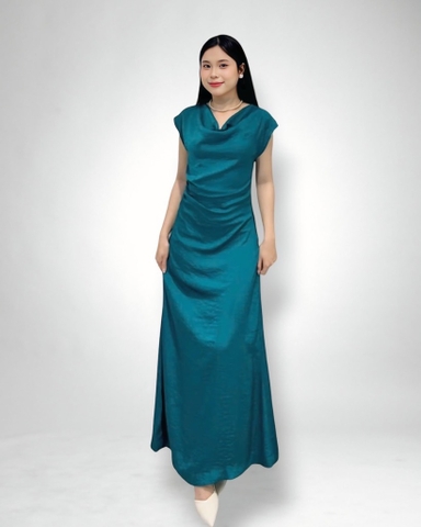 Đầm tiệc maxi cổ đổ