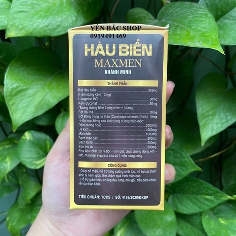 HÀU BIỂN MAXMEN THƯƠNG HIỆU KHÁNH MINH 30 VIÊN