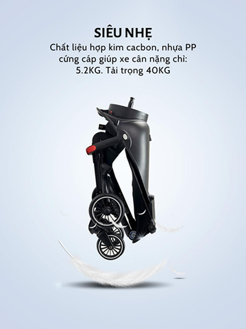 Xe Đẩy Thông Minh  4 Bánh Hai Chiều BaobaoHao V5