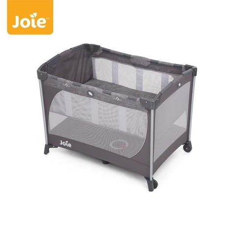 Giường cũi trẻ em Joie Commuter Change & Snooze Linen Gray