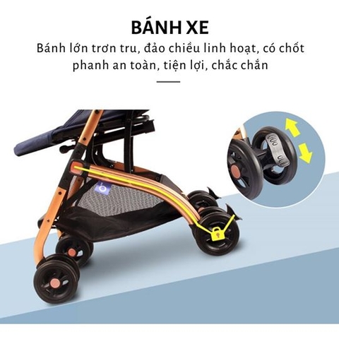 xe đẩy một chiều gấp gọn