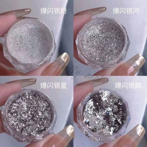 bộ ô hủ nhủ kim tuyến siêu sáng lấp lánh dùng trong makeup , body , nail - Mk14