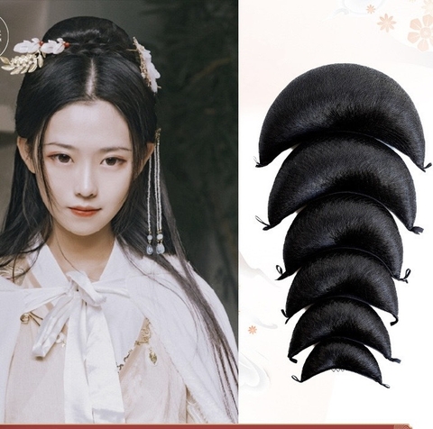 Độn tóc cao cổ trang làm búi tóc sau hanfu chụp ảnh concept làm phim - TOC29