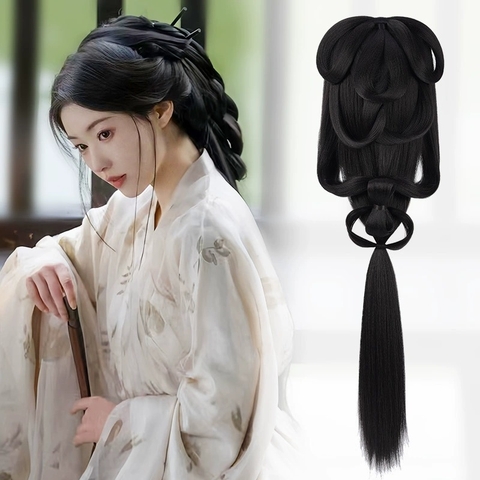bộ tóc gia cổ trang thời chiến quốc tóc sau đầu phong cách cổ xưa thần tiên tỷ tỷ - TOC42