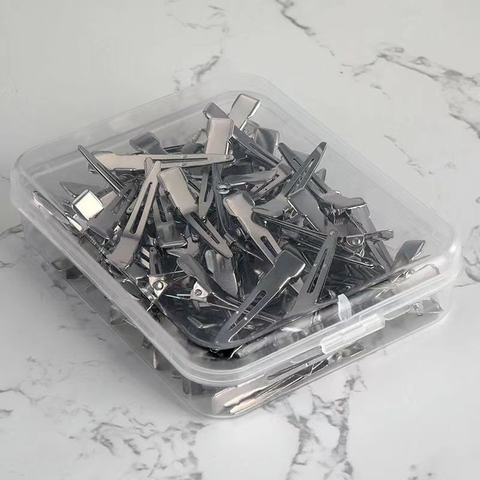 hộp 70 kẹp vịt tạo kiểu tóc định hình tóc thép không rỉ - mk25