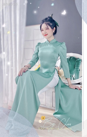 Áo Dài Lụa Ướt 3P Ngọc AD8006