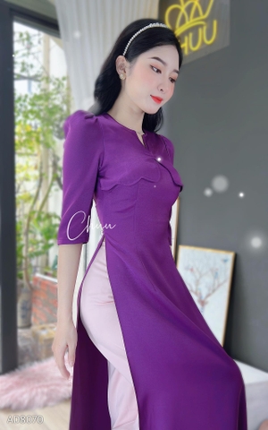 Áo Dài Đô Lượn Sóng AD8070 (áo lẻ)