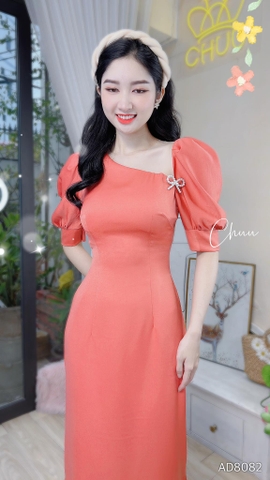 Áo Dài Cổ Lệch Pha Lưới AD8082 (áo lẻ)