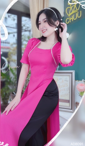 Áo Dài Ngọc Châu Lụa Ướt AD8091 (áo lẻ)
