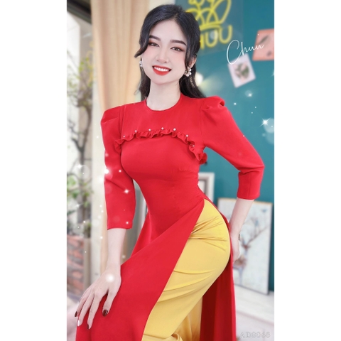 Áo Dài Bèo Cong AD8105 (áo lẻ)
