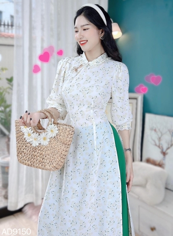 Áo Dài Cổ Trụ Li AD9150 (áo lẻ)