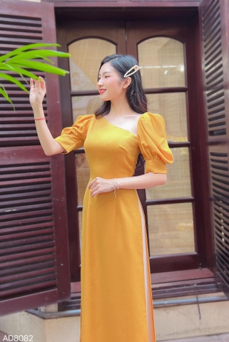 Áo Dài Cổ Lệch Pha Lưới AD8082 (áo lẻ)