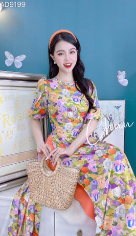 Áo Dài Tay Bông Gòn AD9199 (áo lẻ)