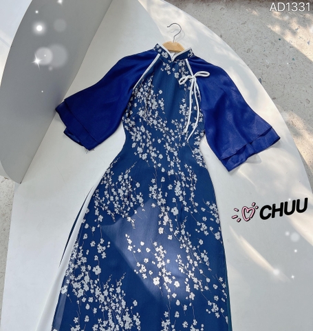 Áo Dài Mai Thanh Nơ Trắng 4T AD1331 (áo lẻ)