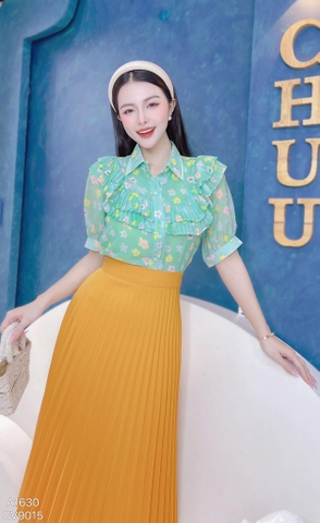 Áo Sơ Mi Hoa 2 Li Tay Ngắn A1630