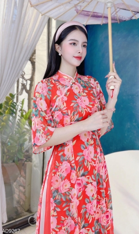Áo Dài 4T Ruy Băng Cong AD9267 (áo lẻ)