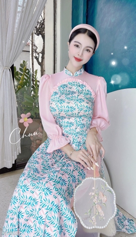 Áo Dài Hoa Chinadoll AD9123 (áo lẻ)