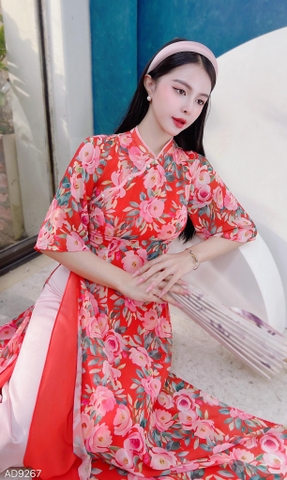 Áo Dài 4T Ruy Băng Cong AD9267 (áo lẻ)