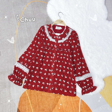 Áo Sơ Mi Tơ Giấy Cúc Họa Mi A1716