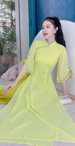 Áo Dài 4T Linh Lan AD1497 (áo lẻ)