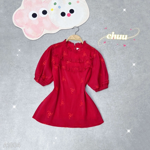 Áo Tơ Yến Thêu Nổi A1804
