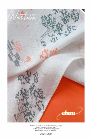 Áo Dài Hồ Gươm AD1623 (áo lẻ) - Trắng