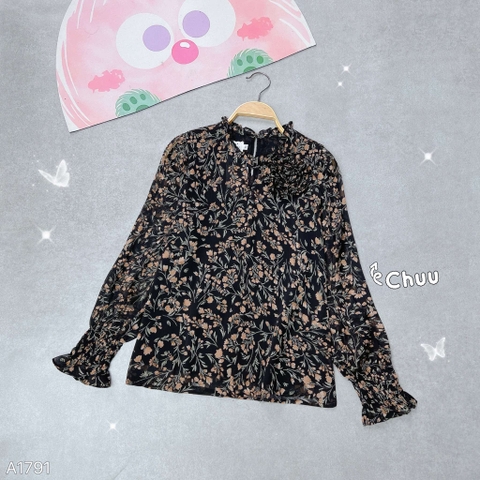 Áo Hoa Vàng Xoắn A1791