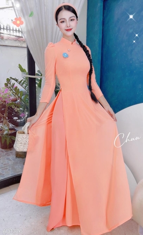 Áo Dài Chiffon Tay Bồng 4T AD1326 (áo lẻ)
