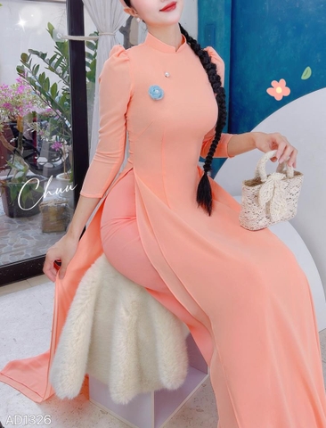 Áo Dài Chiffon Tay Bồng 4T AD1326 (áo lẻ)