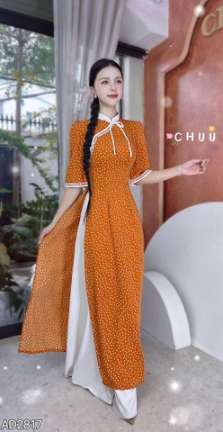 Áo Dài Cha Cha Cha AD2817 (áo lẻ)
