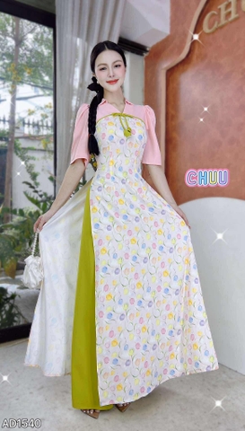 Áo Dài Cành Liễu Dòng Sông AD1540 (áo lẻ)