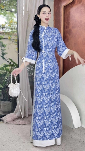 Áo Dài Giấc Mơ Trưa+PK AD286 (áo lẻ)