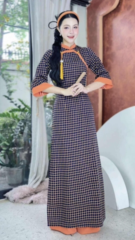 Áo Dài Thượng Hải+PK AD2865 (áo lẻ)