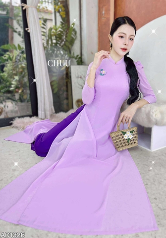Áo Dài Chiffon Tay Bồng 4T AD1326 (áo lẻ)