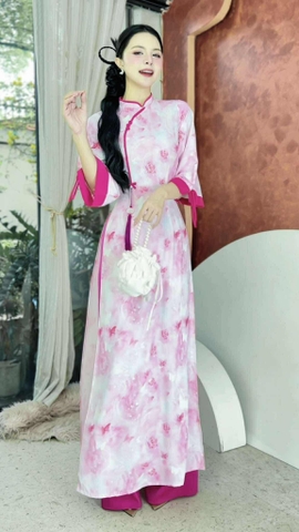 Áo Dài Giấc Mơ Trưa+PK AD286 (áo lẻ)