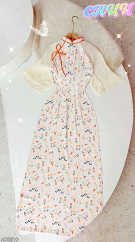 Áo Dài Cổ Line Color AD2810 (áo lẻ)