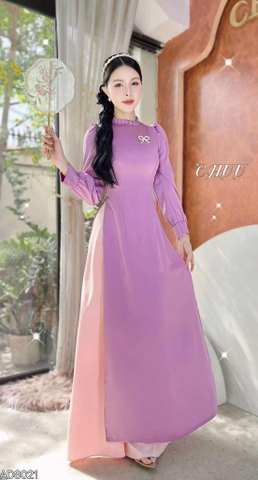 Áo Dài Cổ Li 2PH AD8021 (áo lẻ)