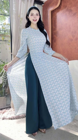 Áo Dài Cây Cầu Gỗ AD2881 (áo lẻ)