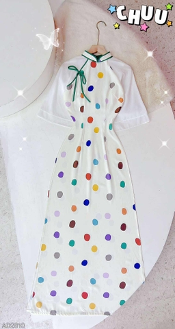 Áo Dài Cổ Line Color AD2810 (áo lẻ)