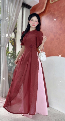 Áo Dài Đàn Bầu 4T AD2802 (áo lẻ)