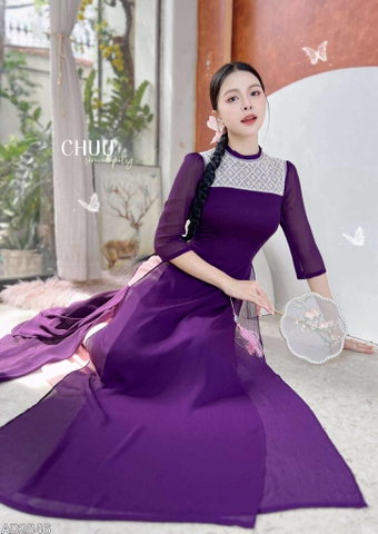 Áo Dài 4T Hạt Đậu Ngọc AD2846 (áo lẻ)