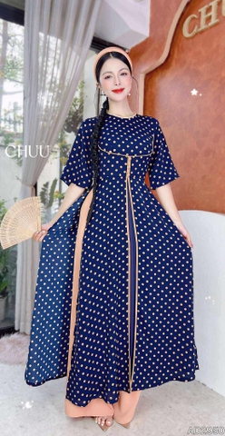 Áo Dài 3T Ly Trà Sữa AD2950 (áo lẻ)