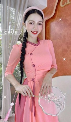Áo Dài 4T Cỏ Rose AD2820 (áo lẻ)