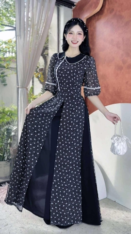 Áo Dài 4T Bi Bánh Gạo AD2921 (áo lẻ)