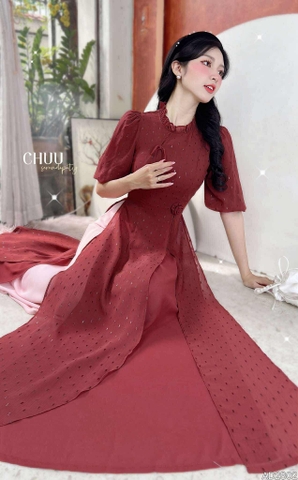 Áo Dài Đàn Bầu 4T AD2802 (áo lẻ)