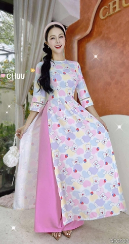 Áo Dài Lụa Bi Tuyết AD2923 (áo lẻ)